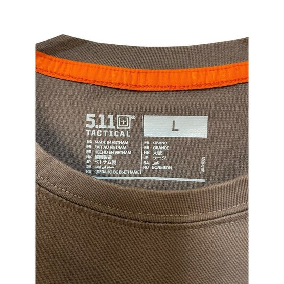5.11 Tactical Delta Short Sleeve Crew Top Pocket Men’s Size Large - Picture 3 of 10